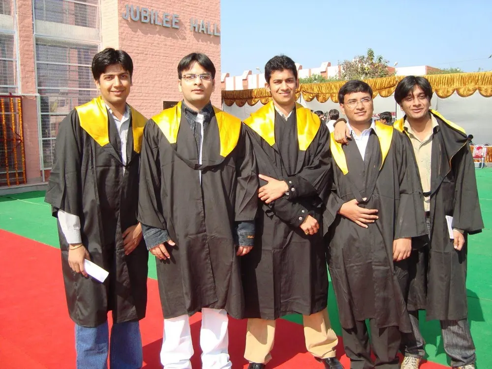 Ritesh with batchmates at NIT Kurukshetra convocation